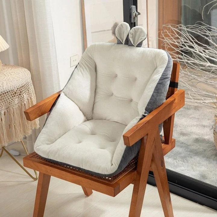 Ergonomisches Sitzkissen mit Lendenstütze, 45 x 45 cm, für Bürostuhl, Auto und Rollstuhl – Komfort beim Arbeiten von zu Hause und bei Rückenschmerzen | Sansoti