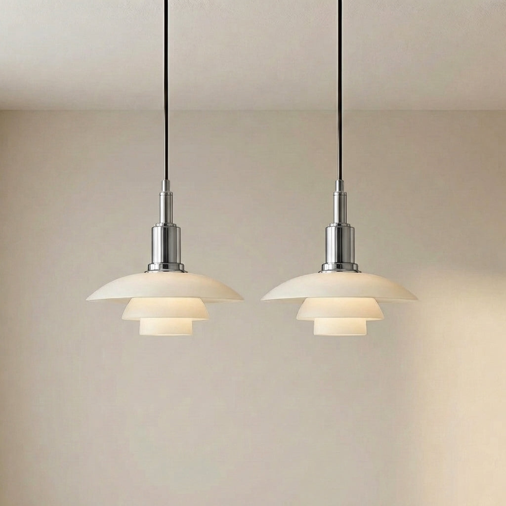 Moderne Hängeleuchte mit verstellbaren Lampenköpfen, E27-Fassung, für Esszimmer und Kücheninsel, stimmungsvolle Beleuchtung aus Eisen und Glas | Sansoti