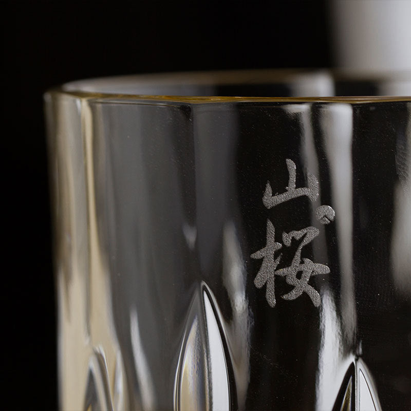Japans Whiskyglas met Kersenbloesem Reliëf 320ml Hittebestendig Glas voor Whisky Cocktails Cognac Premium Drinkglas Traditioneel Handwerk Stijlvol Cadeau | Sansoti