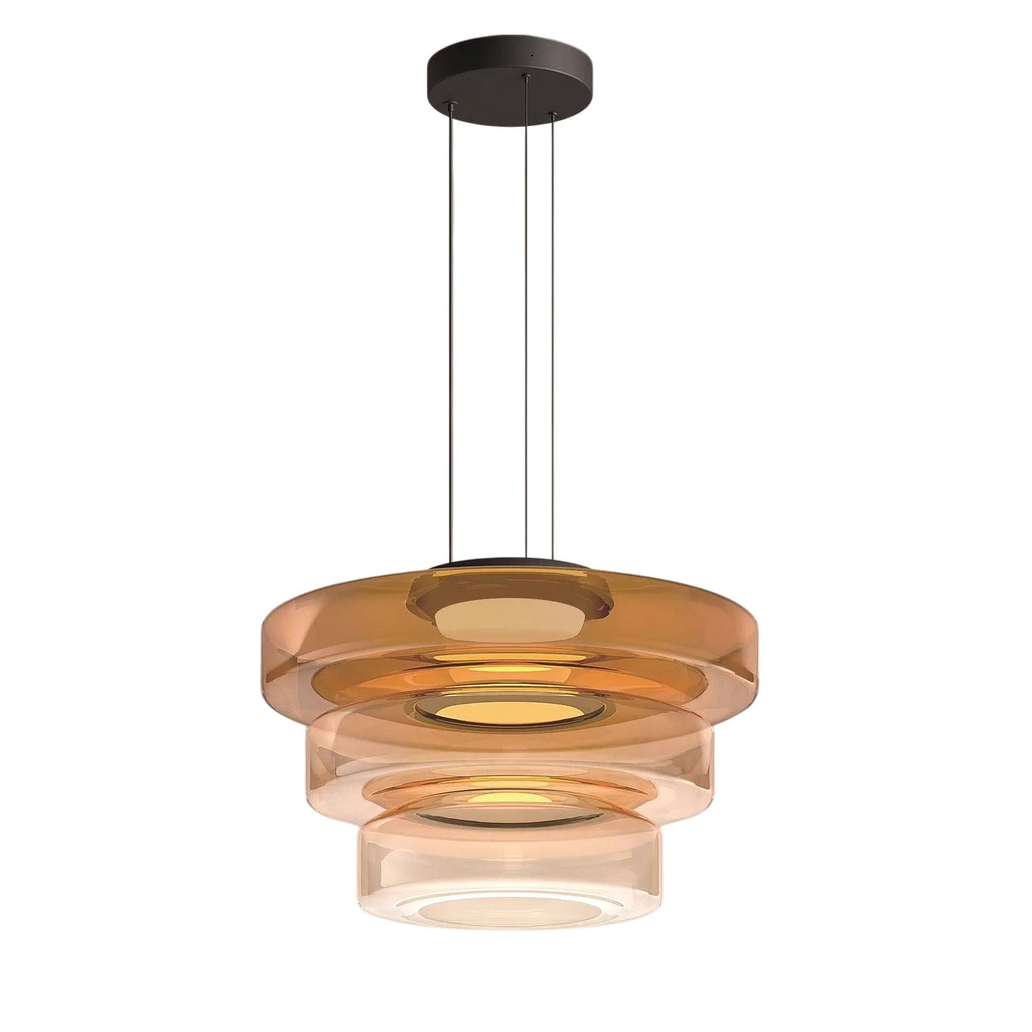 Deens glazen Bauhaus hanglamp handgeblazen glas Ø45cm hanglamp eetkamer woonkamer design verlichting modern minimalistisch | Sansoti