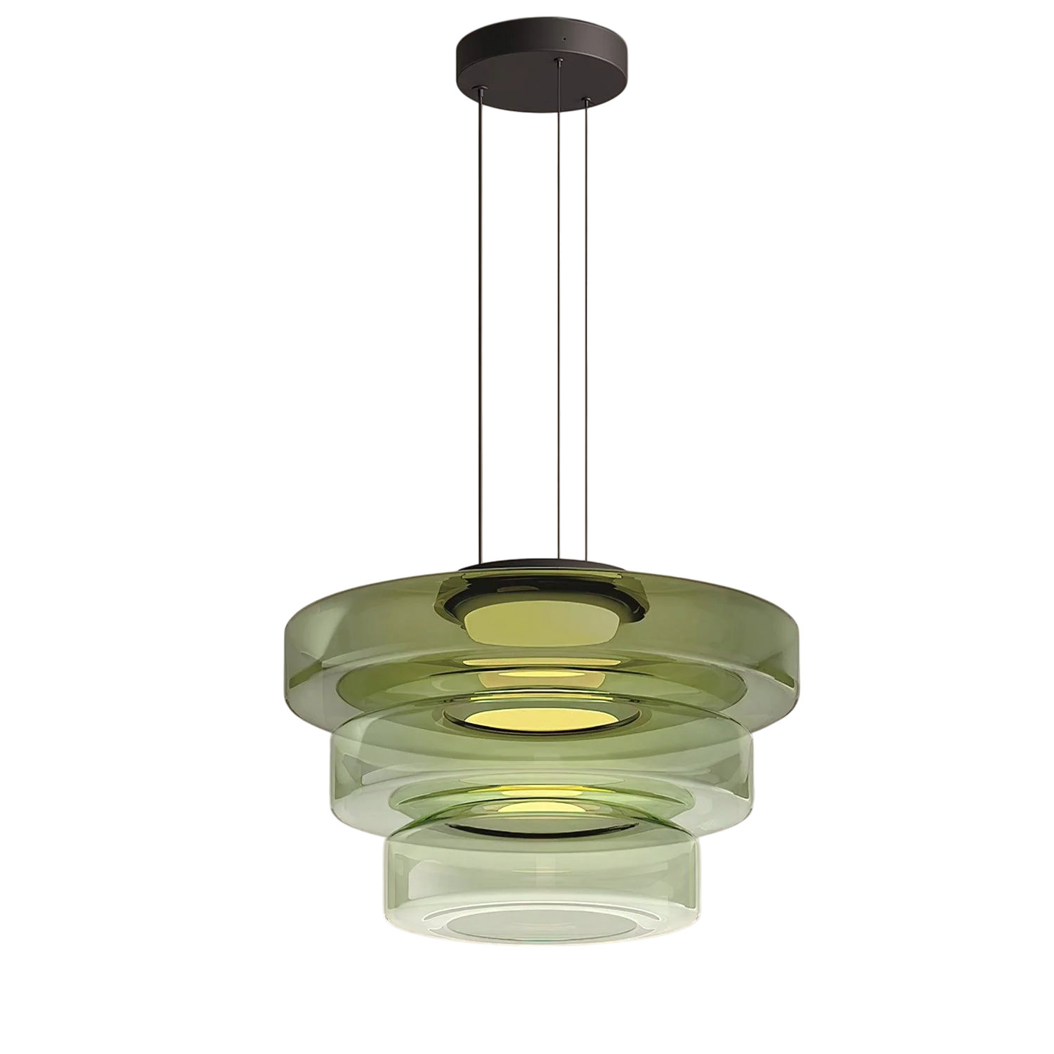 Deens glazen Bauhaus hanglamp handgeblazen glas Ø45cm hanglamp eetkamer woonkamer design verlichting modern minimalistisch | Sansoti