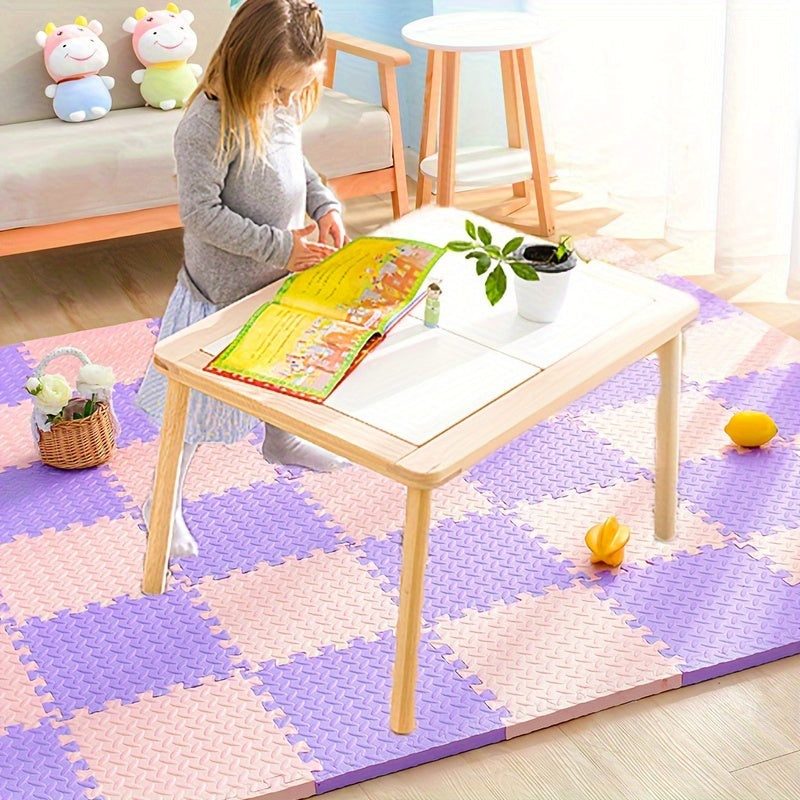 Gekleurde Puzzelmatten voor Kinderen 30x30cm - Set van 10 EVA Schuimtegels | Sansoti