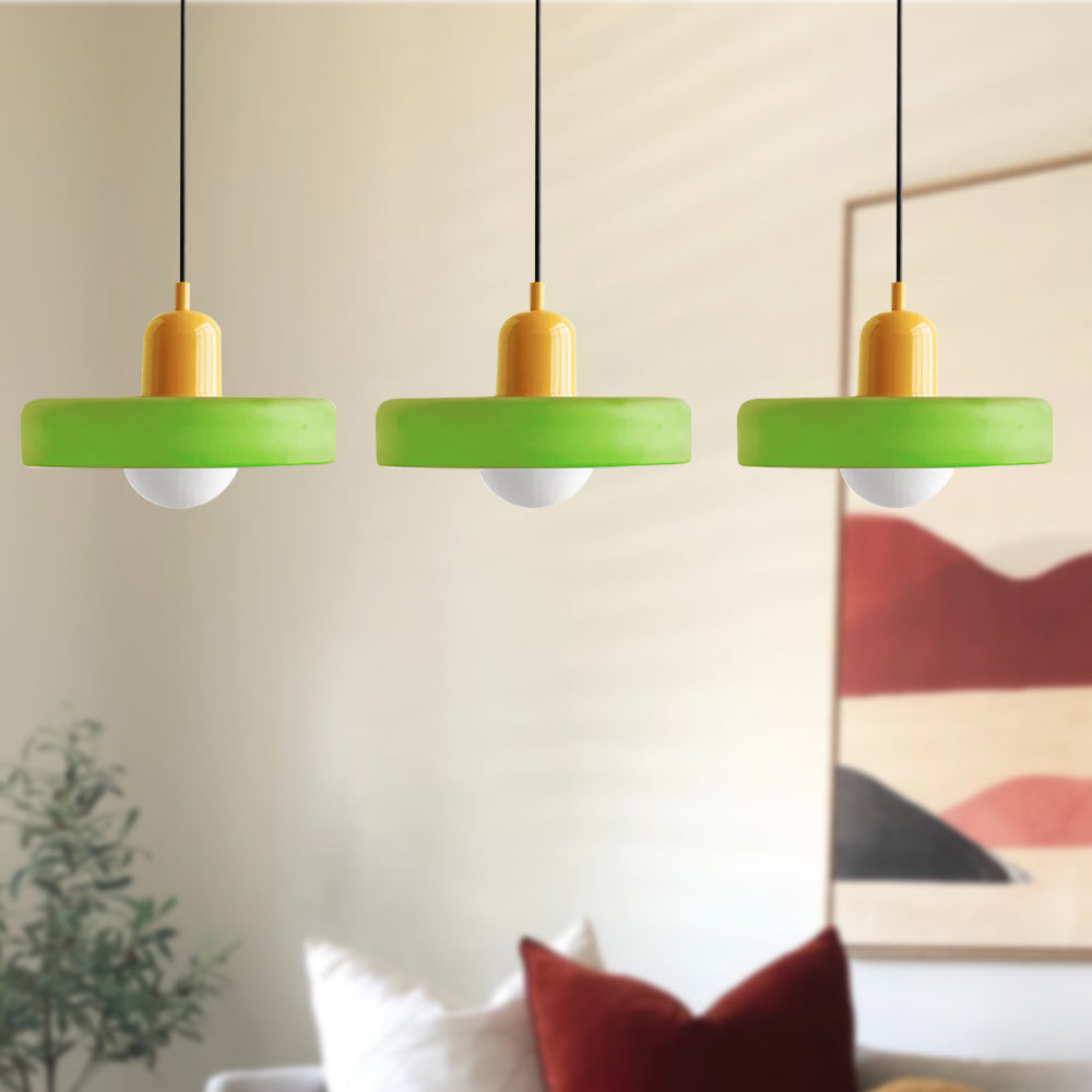 Luccon Triple Hanglamp Glas G9 Retro Kleuren Eettafel Woonkamer Design Verlichting Meerlamp | Sansoti