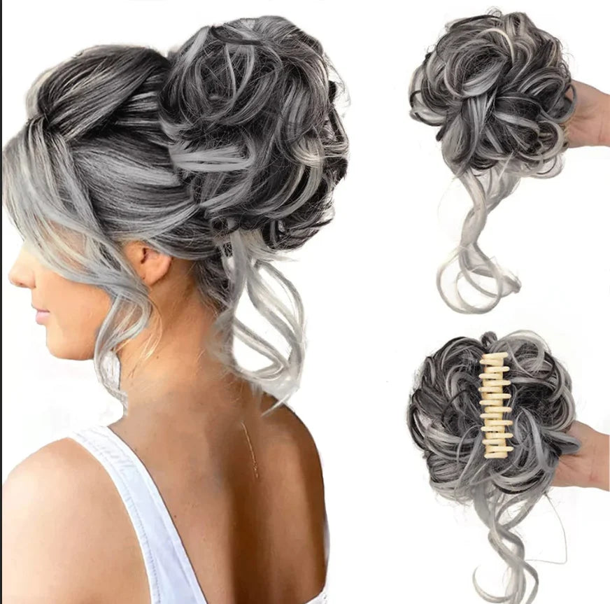 Clip-In Hair Bun met Krullen – Vollere Knot in Seconden zonder Styling | Sansoti