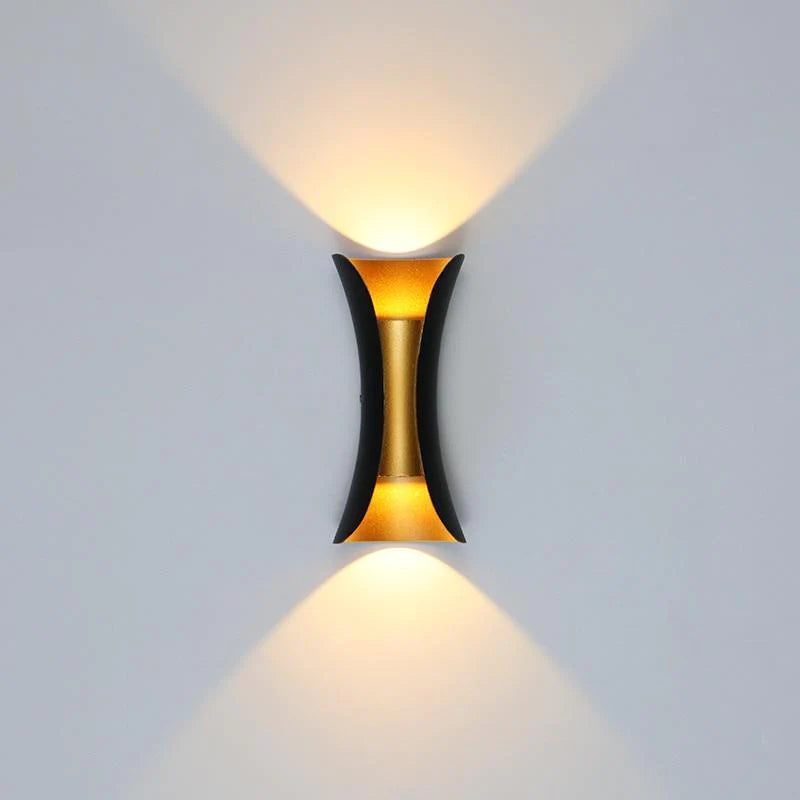 Applique Murale Extérieure Métal Noir Blanc LED Design Moderne Jardin Terrasse Entrée Façade Ambiance | Restfield