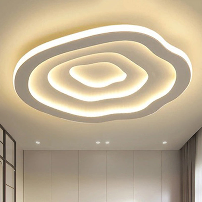 Acryl Plafondlamp Ripple Rond Modern LED Wit Warm of Koel Licht 40/50/60 cm | Sansoti