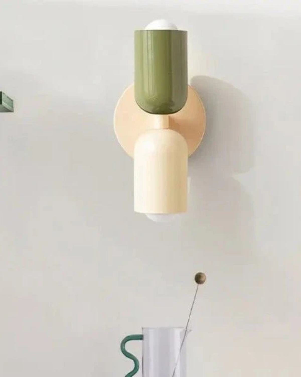 Wandlamp Dubbele Ronde Kap Zwart Frame Warm Sfeerlicht Slaapkamer Woonkamer Gang Minimalistische Wandverlichting Modern Japandi Scandinavisch Interieur | Sansoti