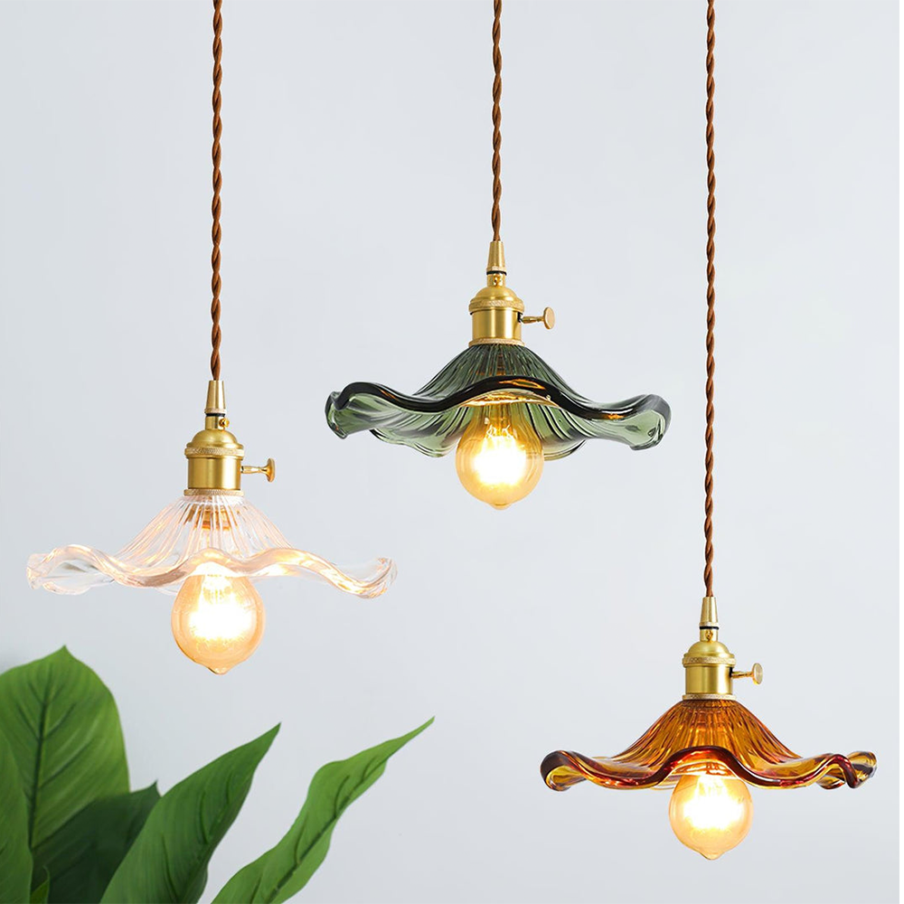 Hanglamp Glas Bloem LED Design Pendellamp Wit Woonkamer Slaapkamer Eetkamer Sfeerverlichting | Sansoti