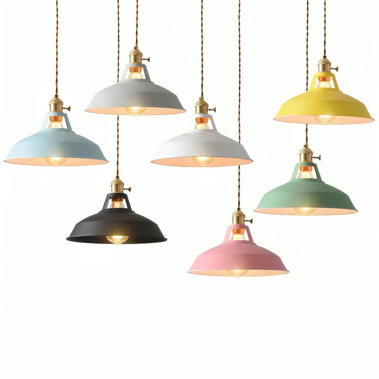 Metalen Hanglamp Industrieel Ø20cm E27 Fitting Vintage Stijl voor Restaurant Eetkamer Woonkamer Verlichting | Sansoti
