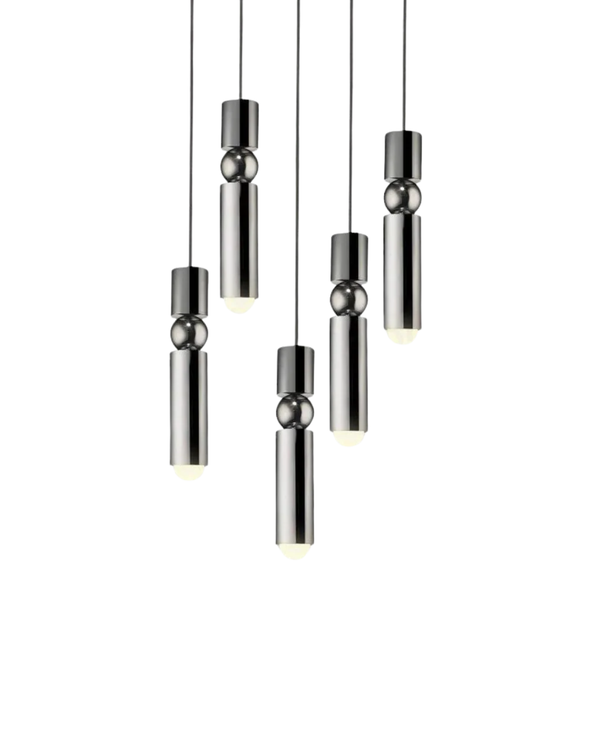 Sculptuurlamp Hanglamp met Vloeiende Vormen Zwart Goud Zilver 1-3-5 Lichtpunten Modern Design Eetkamer Woonkamer Slaapkamer Verlichting | Sansoti