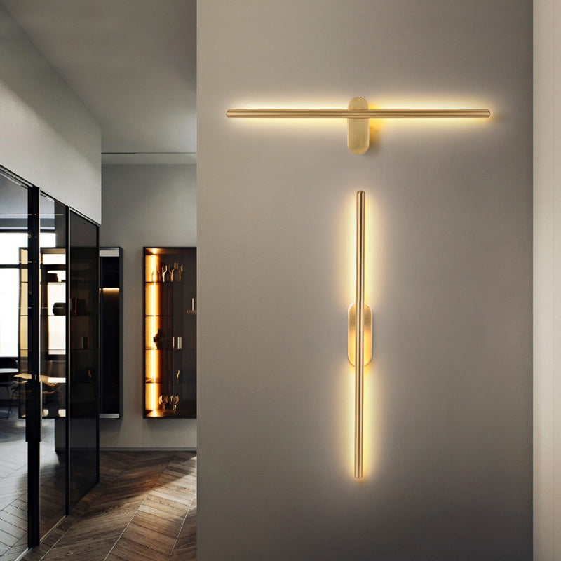 Moderne Metalen Wandlamp Lineair Strip Design voor Slaapkamer Woonkamer | Sansoti