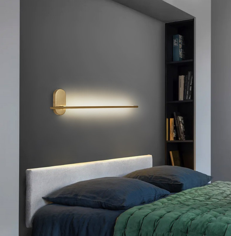 Moderne Metalen Wandlamp Lineair Strip Design voor Slaapkamer Woonkamer | Sansoti