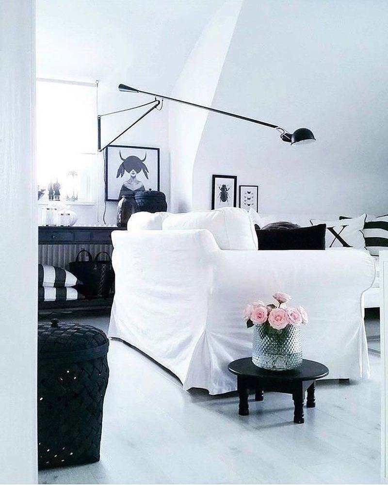 Applique murale industrielle à bras réglable en métal 135-205cm noir blanc éclairage directionnel E27 chambre salon | Sansoti
