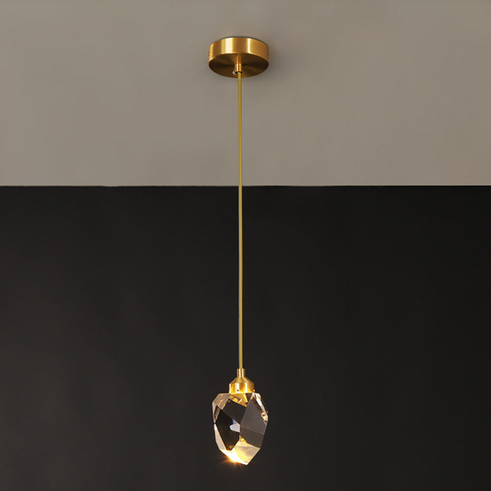 Hanglamp Glas Metaal Goud Verstelbaar Eettafel Woonkamer Keukeneiland Druppelvorm Designlamp Sfeerverlichting | Sansoti