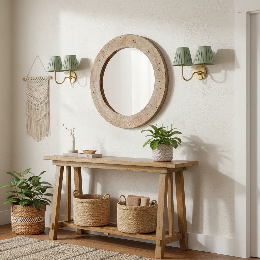 Wandlamp Messing met Stoffen Kap Plissé of Glad Wit Rood Groen Blauw Geel Antiek Brons Chroom 1 of 2 Lichtpunten | Sansoti