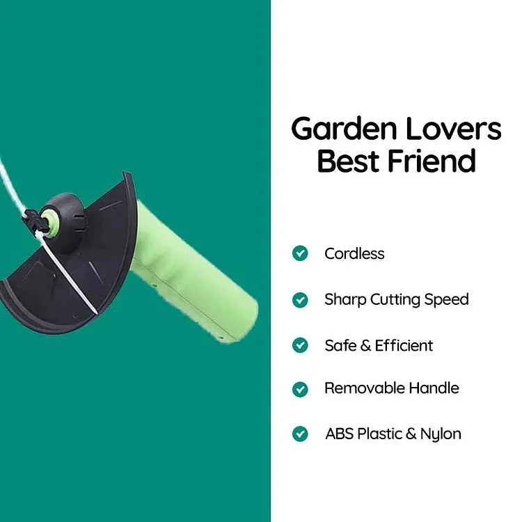 Kabelloser Unkrauttrimmer, Mini-Rasentrimmer mit Akku und Teleskopstiel für Gartenpflege und Unkrautentfernung | Sansoti