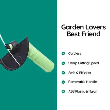 Draadloze grastrimmer op batterijen, mini-onkruidtrimmer voor handmatig en verstelbaar tuinonderhoud van het gazon | Sansoti