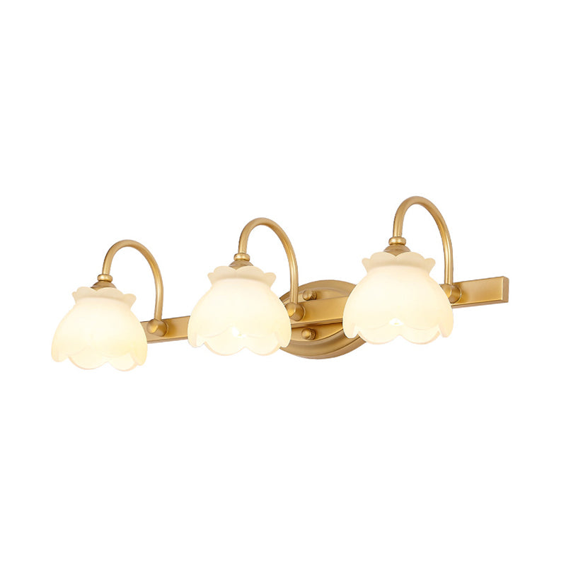 Traditionele Wandlamp Badkamerspiegel Verlichting LED Messing 2/3/4 Lichtpunten | Sansoti