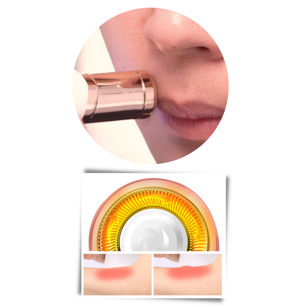 Épilateur compact avec éclairage LED pour le visage et le corps, tondeuse de précision sans fil | Sansoti
