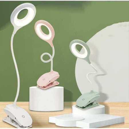 Leeslamp Clip LED Dimbaar USB Oplaadbaar Flexibel Zwanenhals Bed Bureau Reizen | Sansoti