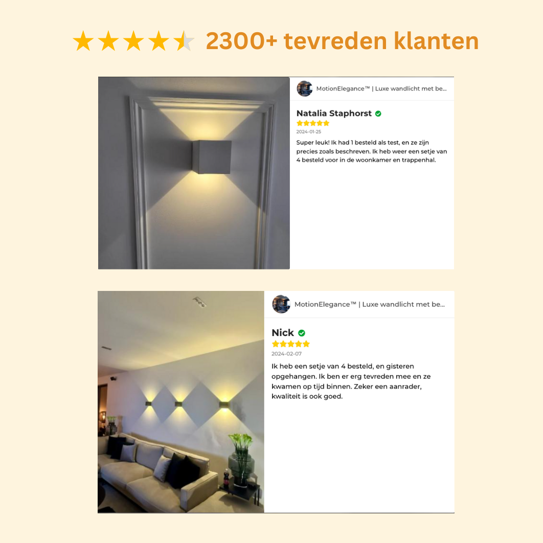 Draadloze Wandlamp met Sensor & USB Oplaadbaar – LED Sfeerverlichting voor Gang, Slaapkamer, Kast & Trap | Instelbare Lichtmodi | Sansoti