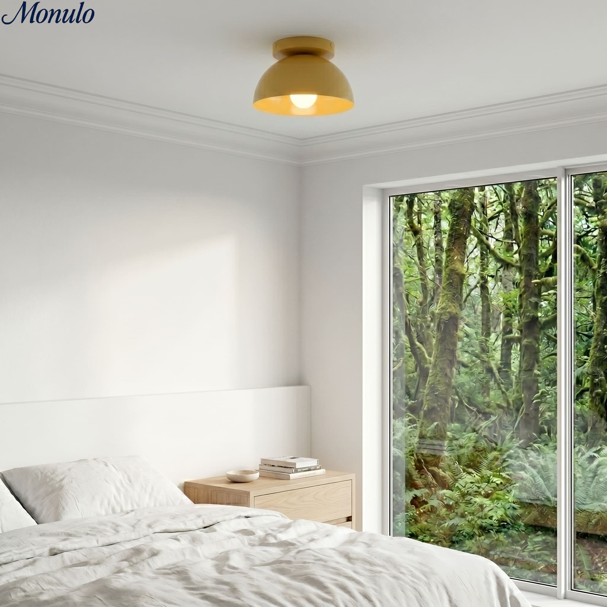 Minimalistische Plafondlamp Dome voor Compacte Ruimtes – Opbouwspot Beschikbaar in Meerdere Kleuren | Sansoti