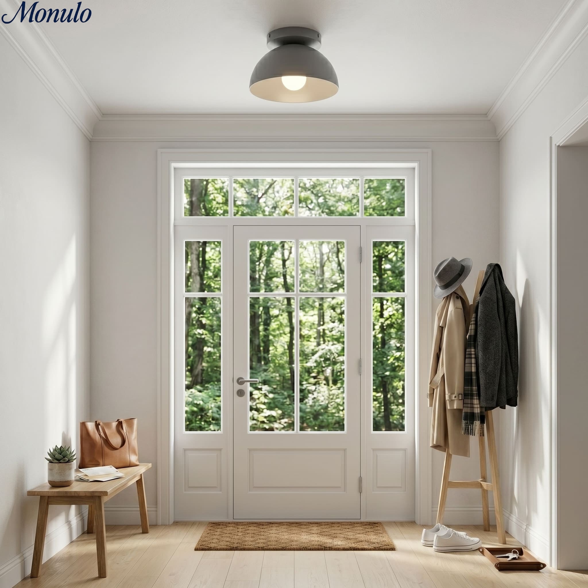 Minimalistische Plafondlamp Dome voor Compacte Ruimtes – Opbouwspot Beschikbaar in Meerdere Kleuren | Sansoti