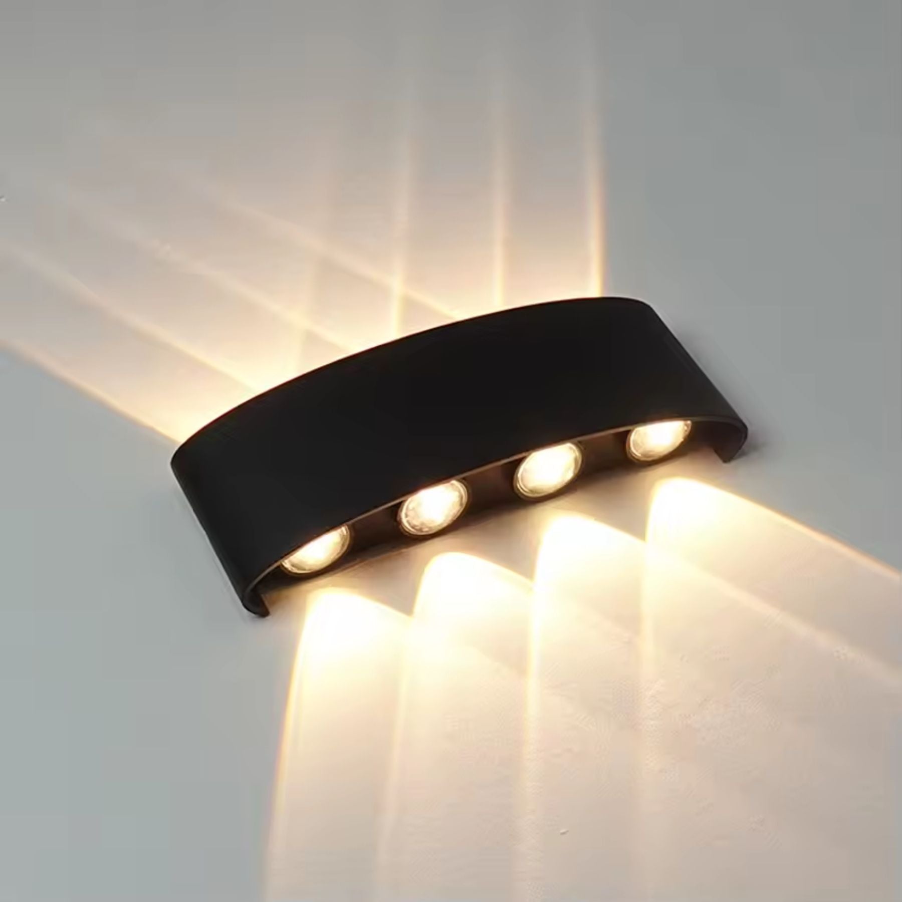LED Wandlamp IP65 Binnen Buiten Gevellamp Patio Gang Up Down Light Zwart Wit | Sansoti