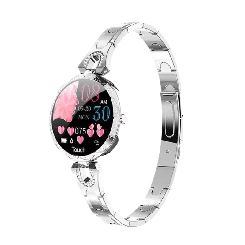 Waterdichte Smartwatch met Gezondheids- en Fitnessmonitoring – Roestvrij Staal | Sansoti