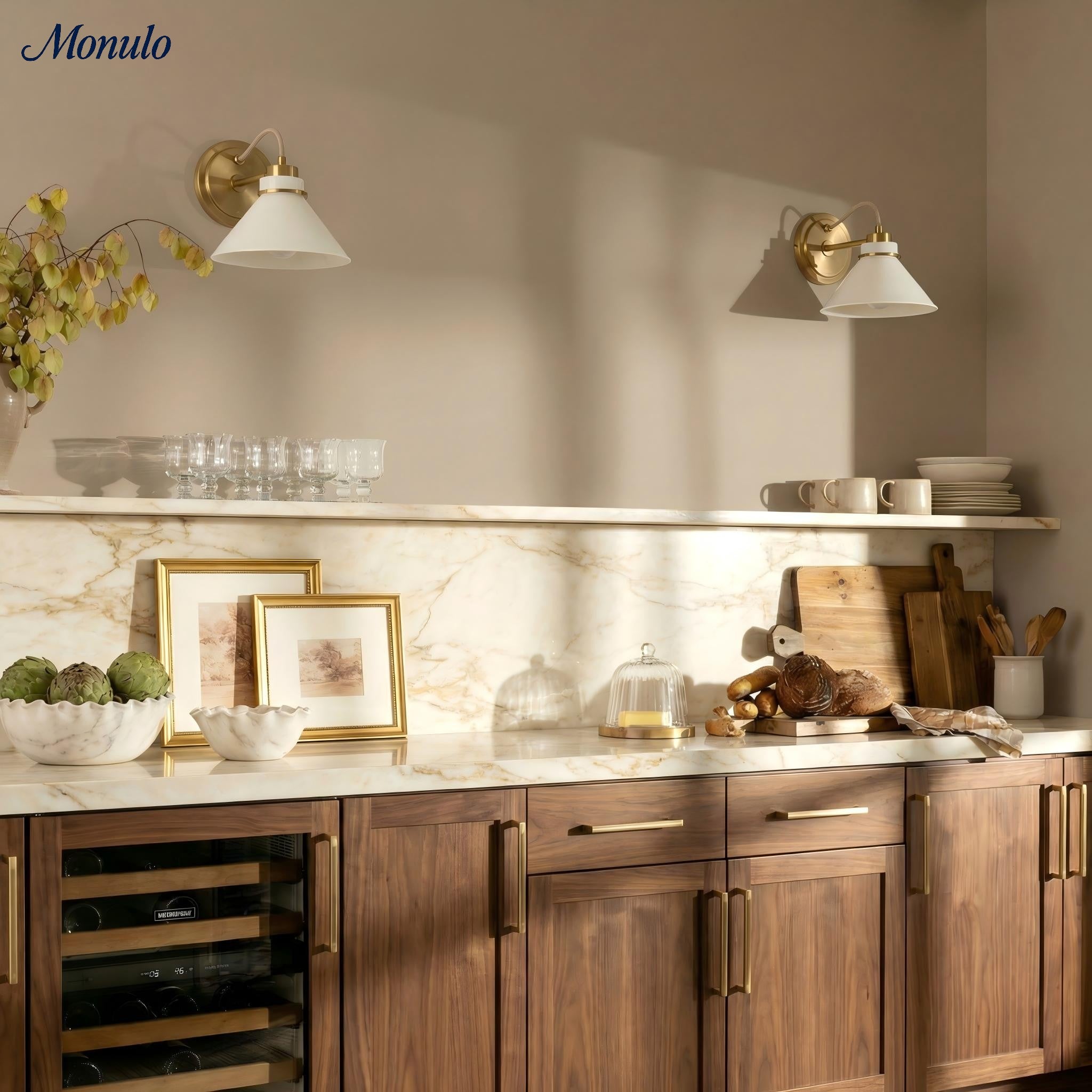 Globe Wandlamp met Gebogen Arm – Moderne Industriële Verlichting voor Badkamer, Slaapkamer en Gang | Sansoti