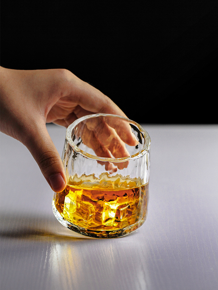 Japans Whiskyglas Met Draaibare Bodem 250ml Hittebestendig Glas Handgemaakt Drinkglas Voor Whisky Cocktails Sake Premium Servies In Houten Geschenkdoos Uniek Cadeau Voor Whiskyliefhebbers | Sansoti
