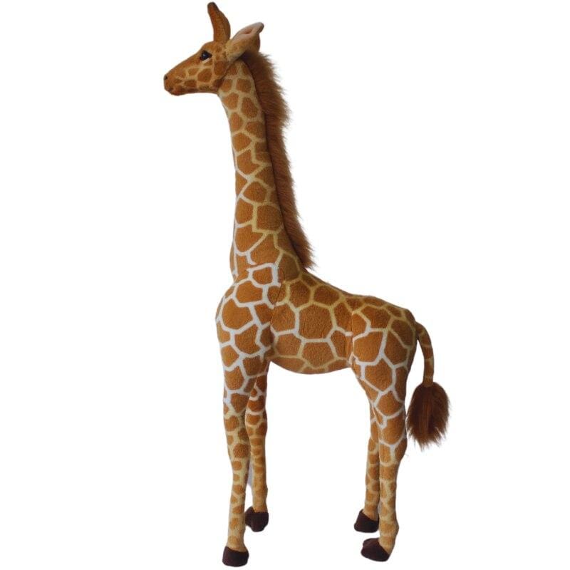 Giraffen-Kuscheltier XXL aus weichem Plüsch – Dekoration fürs Kinderzimmer, 80–140 cm, stehendes Tier, Geschenk für Kinder | Sansoti