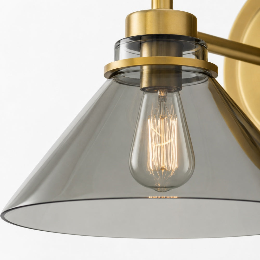 Globe Wandlamp met Gebogen Arm – Moderne Industriële Verlichting voor Badkamer, Slaapkamer en Gang | Sansoti