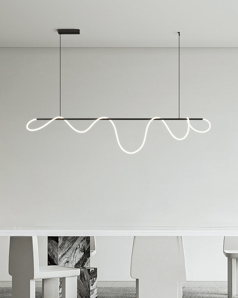Hanglamp Touw Led Cirkel Messing Dimbaar 3 Maten Eetkamer Woonkamer Minimalistisch | Sansoti
