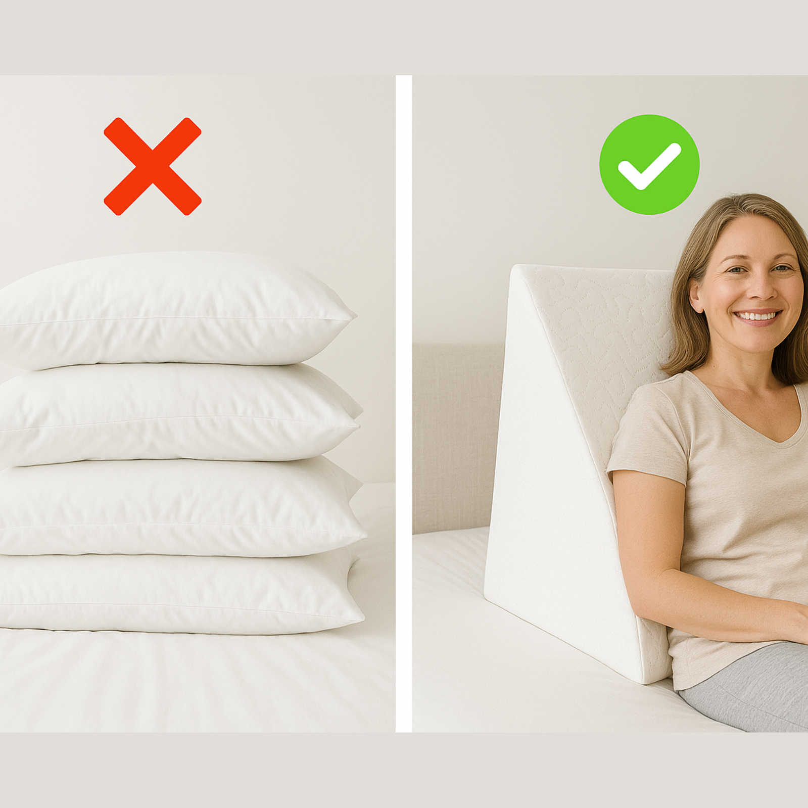 Ergonomische Kussensloop Kilekussen – Ondersteunt Rug, Nek & Betere Nachtrust | Sansoti