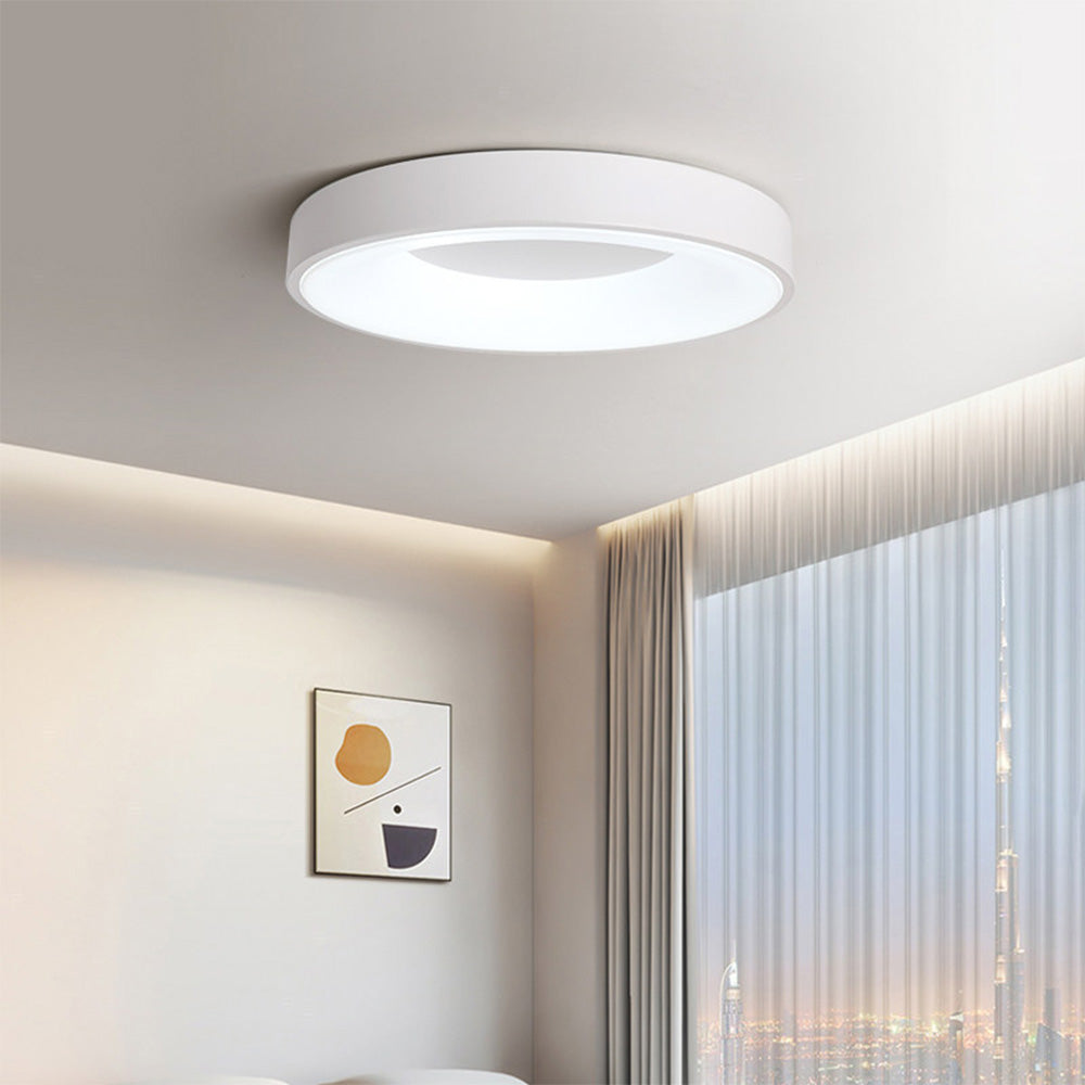 LED Deckenleuchte Rund Acryl Eisen Niedrige Räume Flur Schlafzimmer Wohnzimmer Moderne Aufbauleuchte Minimalistische Deckenbeleuchtung | Restfield