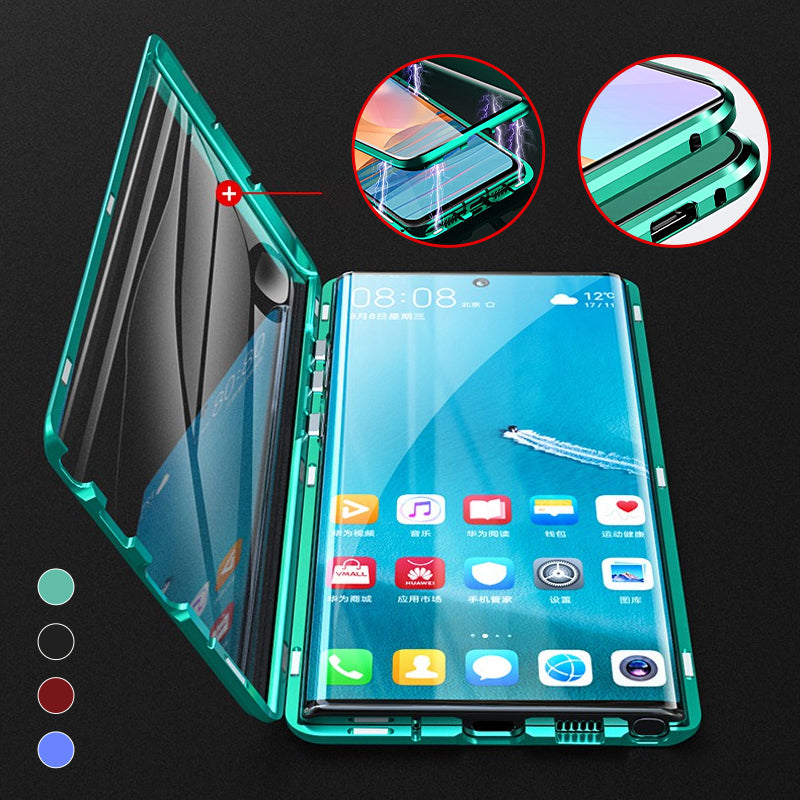 Magnetische Dubbelzijdige Telefoonhoes Gehard Glas voor Galaxy Modellen | Sansoti