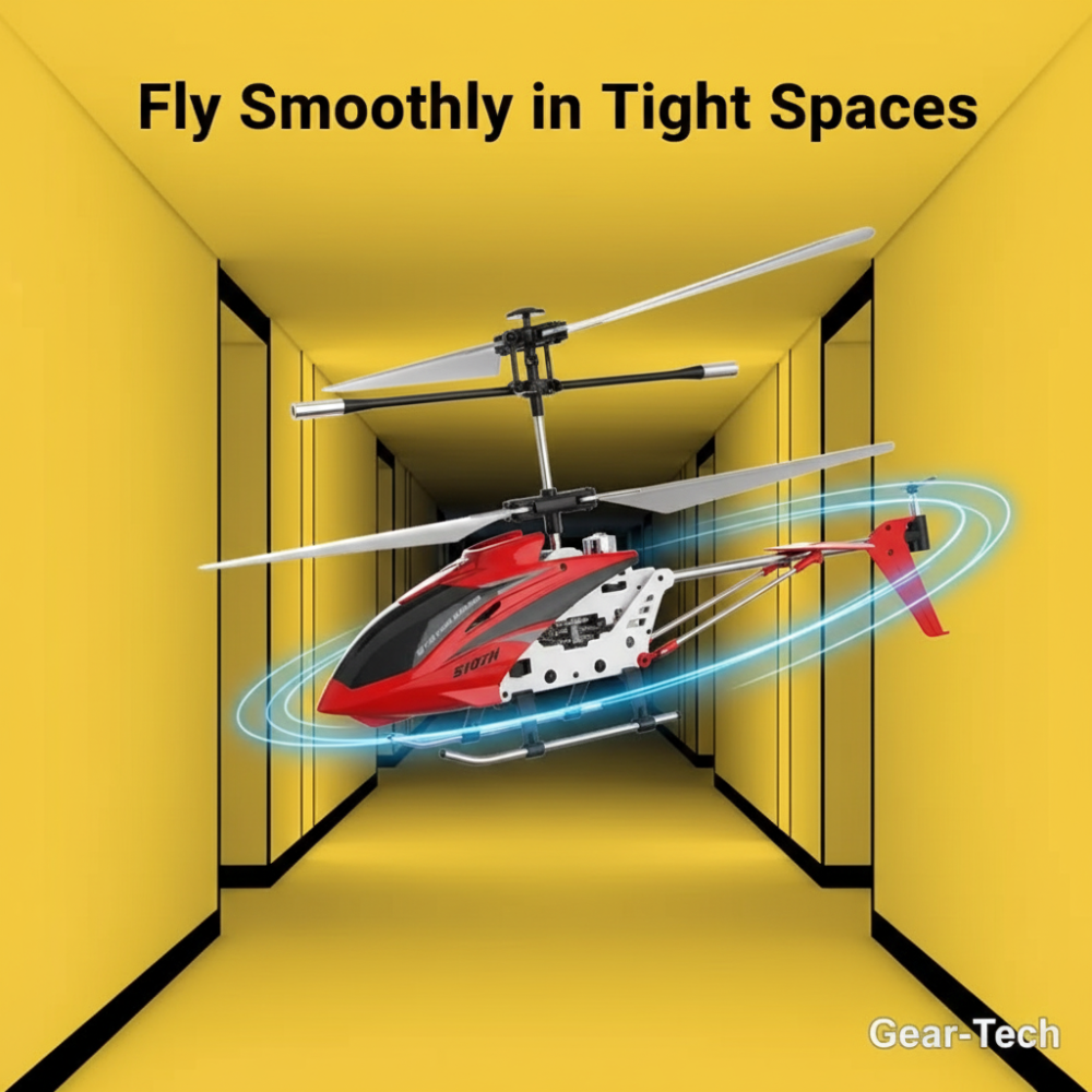 Bestuurbare RC Helikopter 3.5 Kanalen Infrarood met Gyroscoop Binnen Crimson Rood | Sansoti