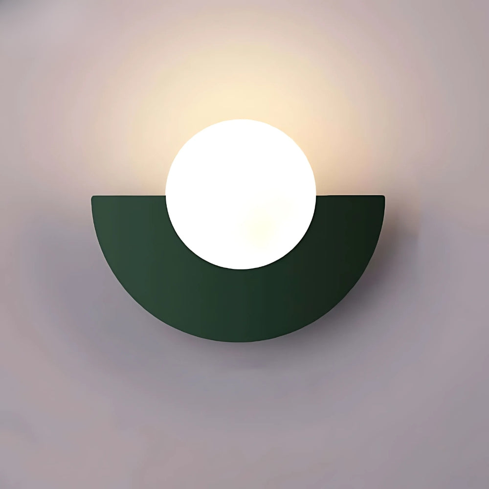 Wandlamp – Moderne Wandverlichting met Kleurrijke Kap – Scandinavisch Design – Woonkamer Slaapkamer Gang | Sansoti