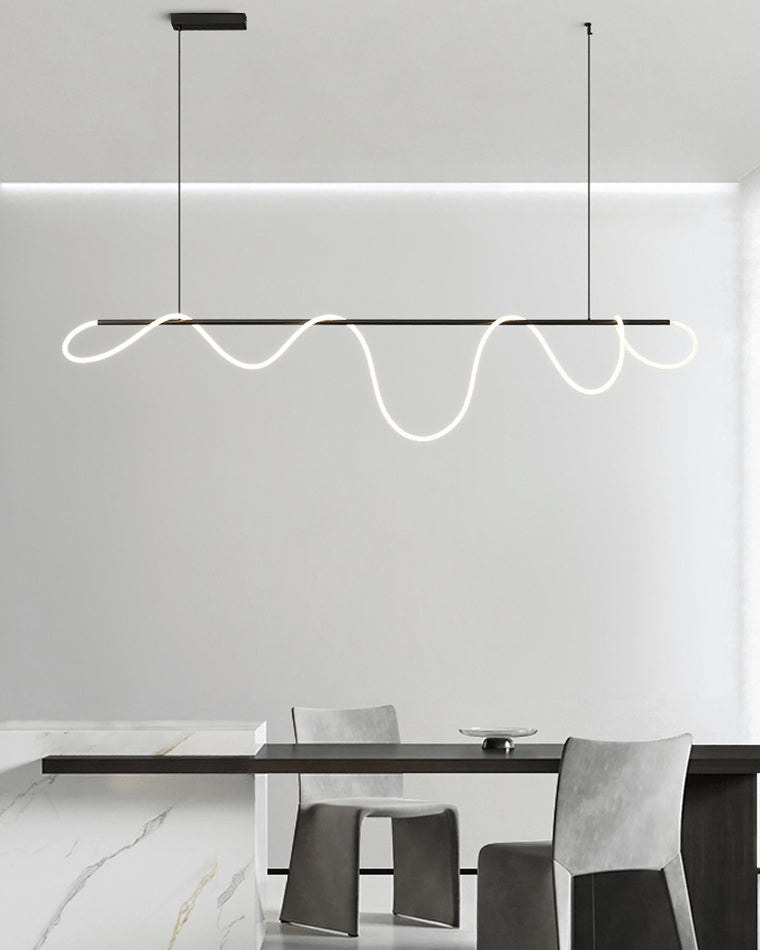 Hanglamp Touw Led Cirkel Messing Dimbaar 3 Maten Eetkamer Woonkamer Minimalistisch | Sansoti