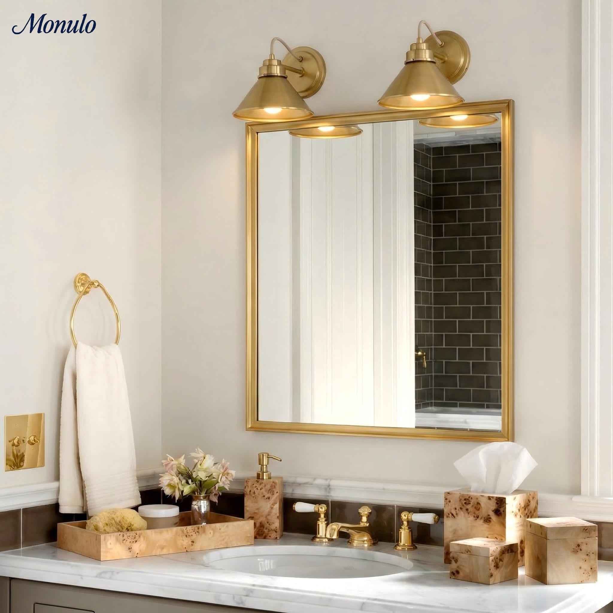 Globe Wandlamp met Gebogen Arm – Moderne Industriële Verlichting voor Badkamer, Slaapkamer en Gang | Sansoti
