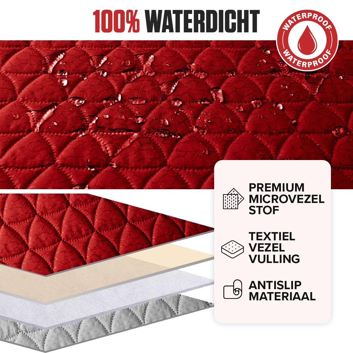 Waterafstotende anti-slip sofa hoes voor bankbescherming tegen vlekken, huisdieren en slijtage | Sansoti