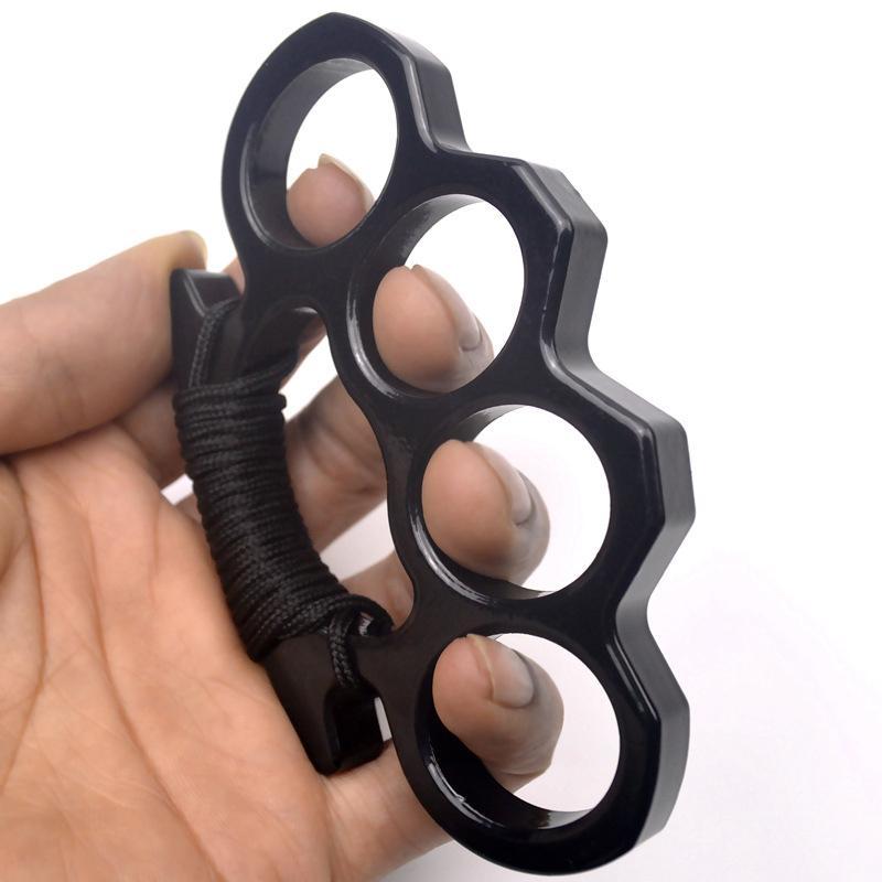 Compacte Zelfverdedigingsring van Metaal voor Noodsituaties Persoonlijke Veiligheid Zwart Zilver Vuistwapen | Sansoti