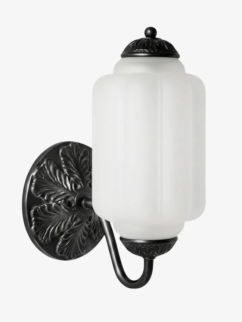 Melkglazen Wandlamp Eloise voor Hal en Slaapkamer | Vintage Wandverlichting met Melkwit Glas | Sansoti
