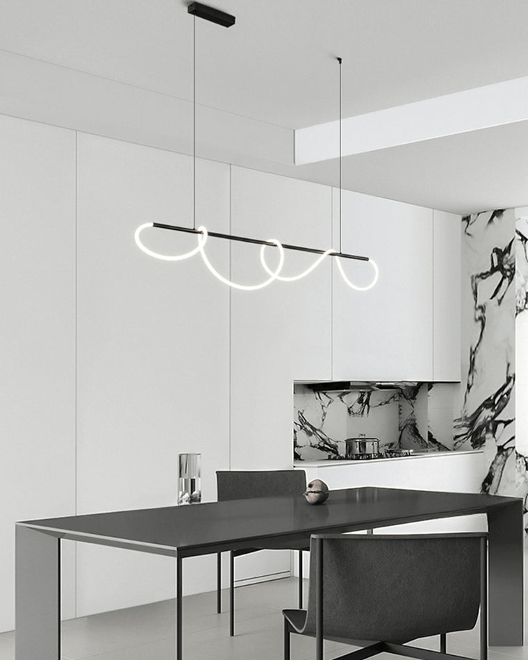 Hanglamp Touw Led Cirkel Messing Dimbaar 3 Maten Eetkamer Woonkamer Minimalistisch | Sansoti