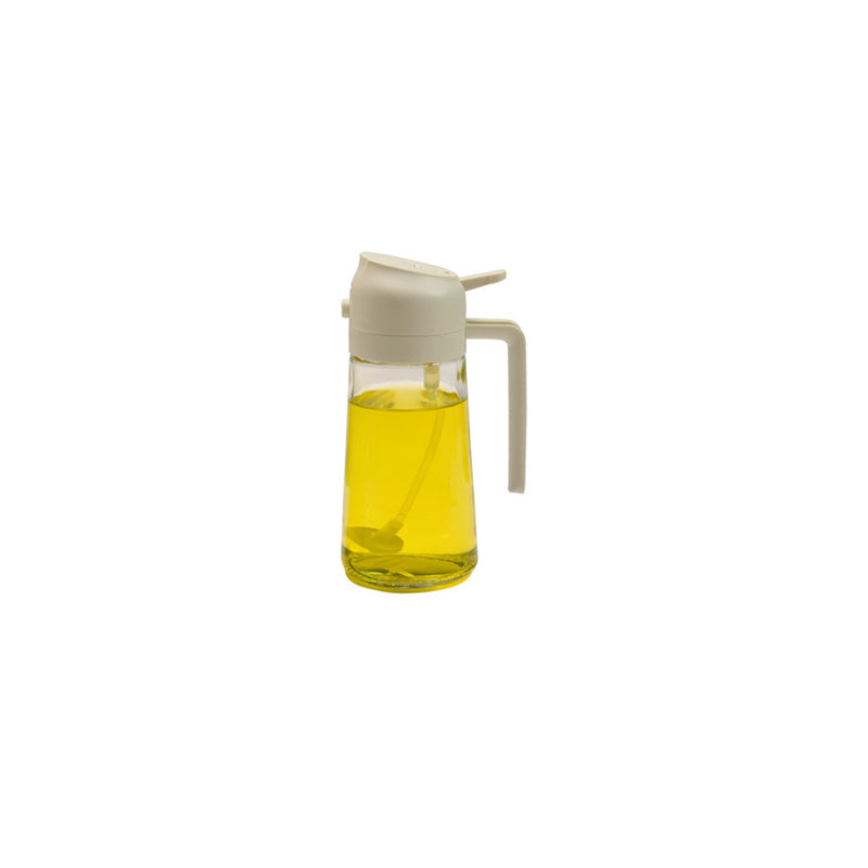 Vaporisateur et distributeur d’huile en verre 2-en-1, flacon à pompe et spray pour vinaigre et sauce soja, dosage en cuisine, huile 470ml | Sansoti