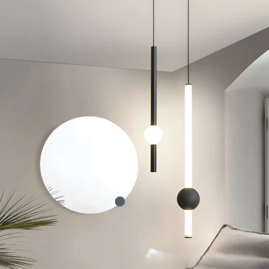 Hanglamp LED Cilinder Minimalistisch Eettafel Woonkamer Slaapkamer Zwart Wit | Sansoti
