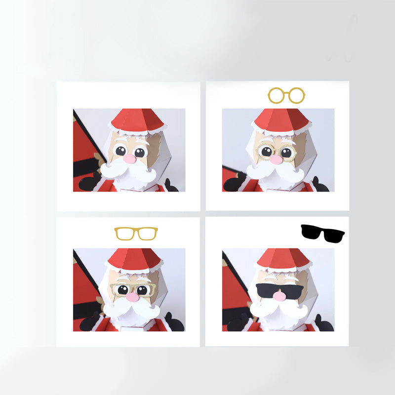 3D Pop-up Surprisebox met Kerstman Figuur voor Grappige Kerstgroet Interactief Cadeau Kerstkaart Verrassing | Sansoti