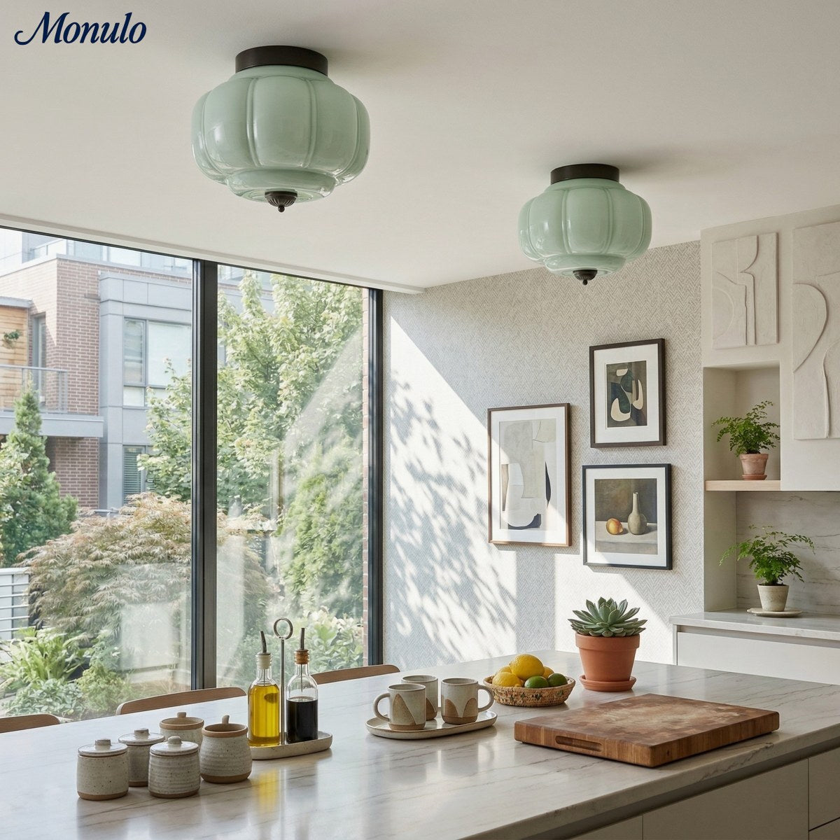 Plafondlamp Melkglas Glazen Kap Moderne Verlichting Scandinavische Stijl Woonkamer Eetkamer Slaapkamer Flush Mount | Sansoti