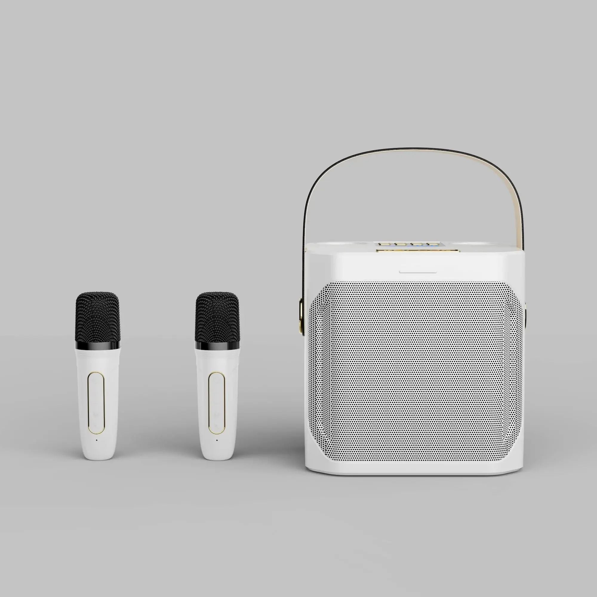 Karaoke Bluetooth Luidspreker Met 2 Microfoons 360° Stereo Surround | Sansoti